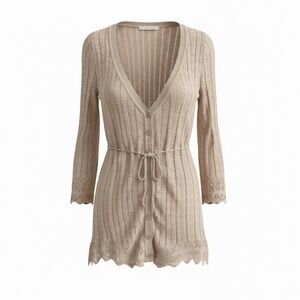 DKNY Jeans Light Brown Knit Sweater